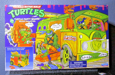 2021  Playmates Teenage Mutant Ninja Turtles Party Wagon TMNT NEW Open Box