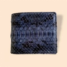 Genuine Snake Skin Leather Mens Wallet Bifold - Free Shipping