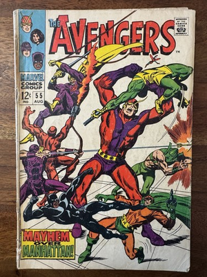 #ad #ad Avengers #55 KEY: 1st full Ultron App 3rd Black Knight Marvel Comics 1968 $37.50