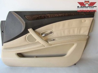 BMW E60 E61 5 Series Interior Door Trim Panel Front Right Creme Beige OEM