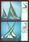 1987 AUSTRALIA " THE AMERICA'S CUP " ~ SET OF 4 MAXI CARDS ~