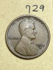 1913-S LINCOLN WHEAT CENT, low mintage date, "FINE" condition #729