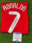 Cristiano Ronaldo Signed Manchester United #7 Soccer Jersey BAS Beckett COA