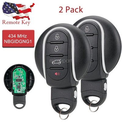 2 For 2015 2016 2017 2018 Mini Cooper Smart Remote Control Key Fob 4B NBGIDGNG1