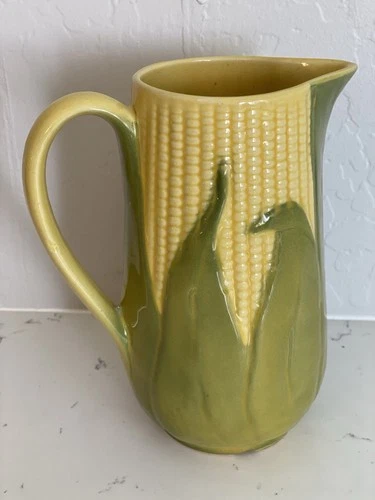 Vintage Shawnee Pottery Corn King ~ U.S.A. ~ # 71 ~ 8" tall Pitcher