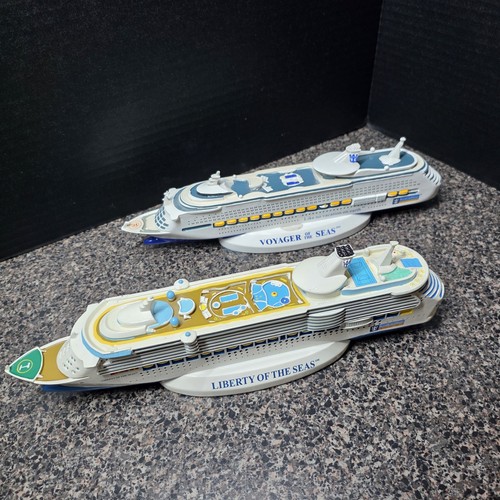 Royal Caribbean Voyager Of The Seas And Liberty Of The Seas 12” Ship Models