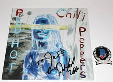 JULIAN SCHNABEL SIGNED RED HOT CHILI PEPPERS BY THE WAY ALBUM VINYL BECKETT COA