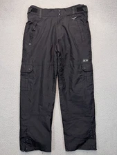 Ocean Earth OE Pro Series Snow Pants Mens Large Black Waterproof Ski Snowboard
