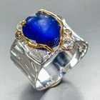 Best Unique jewelry Blue Sapphire Ring 925 Sterling Silver Size 8 /R465460