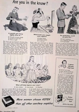 1948 Kotex Sanitary Napkins Sanitary Belt Vintage Print Ad American Girl April