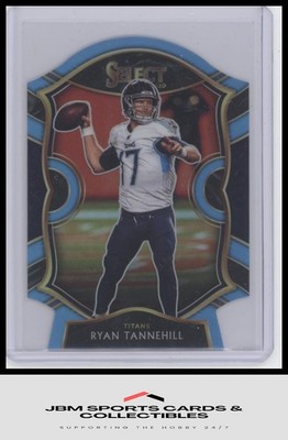 2020 Panini Select #42 Ryan Tannehill Light Blue Prizm Die Cut