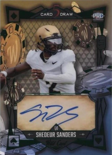 Shedeur Sanders 2024 Wild Card 7 Card Studs Joker 1/1 Rc | eBay