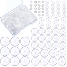 Wesiti 300 Pcs Clear Piercing Disc for Bump 3/5/7/9/11/13 mm