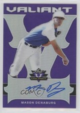 2018 Leaf Valiant Purple 4/15 Mason Denaburg #BA-MD1 Auto 3b3