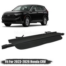 Trunk Cargo Cover For Honda Crv 2023-2025 Carbon Fiber Texture End