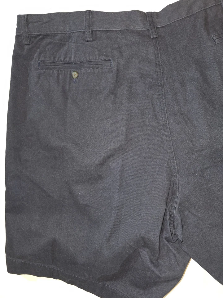 NWT Chaps Washed Twill Chino Shorts Men's Big & Tall 46B Navy Blue Style #20 - Image 4 of 4