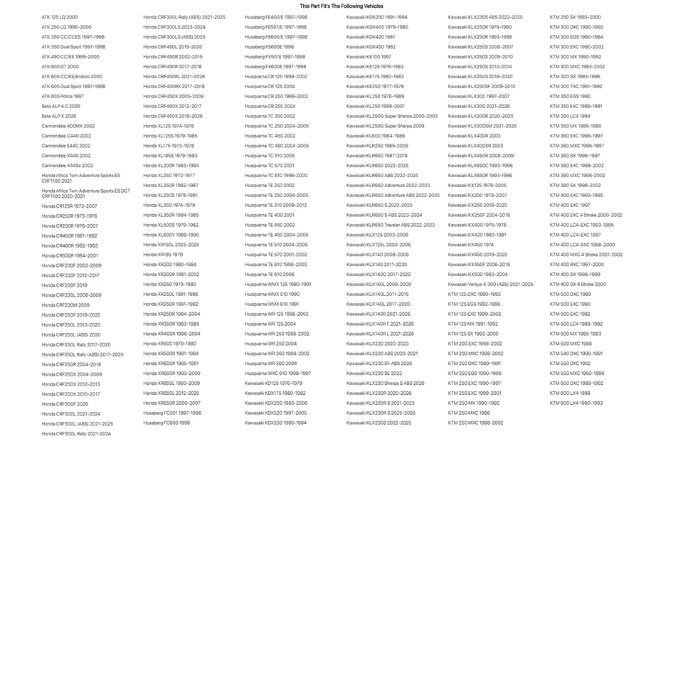 Renthal Aluminum 7/8" Handlebar KX Bend (#983) Silver For HONDA XR350R 1983-1985 - Image 4 of 4