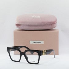 NEW MIU MIU MU04UV 1AB1O1 Black 52mm Eyeglasses