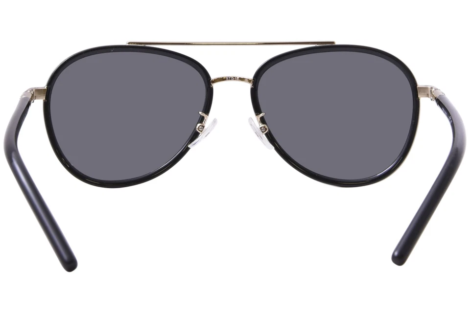 Очки солнцезащитные женские Tory Burch TY6089 33056V черные/темно-серые зеркальные со вспышкой 57 мм - Изображение 4 из 4