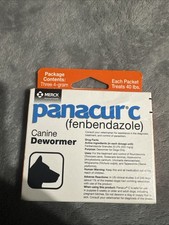Panacur C Canine Dewormer Three 4 Gram Packages New