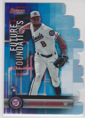 CARTER KIEBOOM 2019 BOWMAN'S BEST FUTURE FOUNDATIONS REFRACTOR RC NATIONALS K1