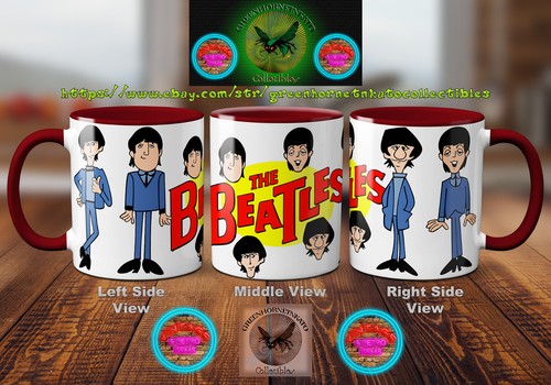 The Beatles Cartoon Series (1965 - 1967) 11 oz Hot/Cold Beverage Mug (18 Colors) - Picture 29 of 36