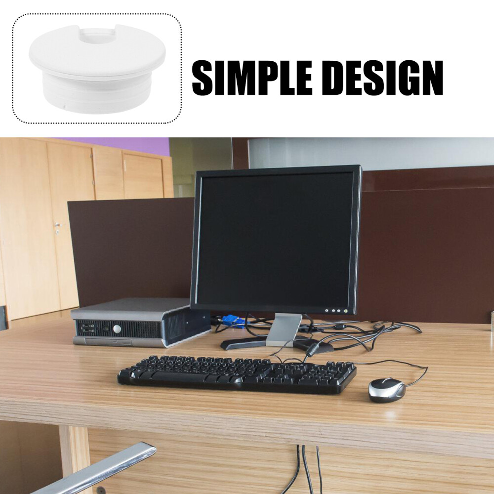 12 Pcs Wire Sleeve Desk Cord Hole Cover Grommets Cable Covers eBay