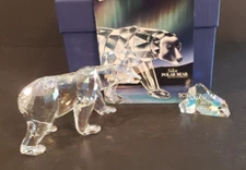 2011 SCS Swarovski Crystal Polar Bear SIKU w/Plaque - w/COA and Box - 1053154