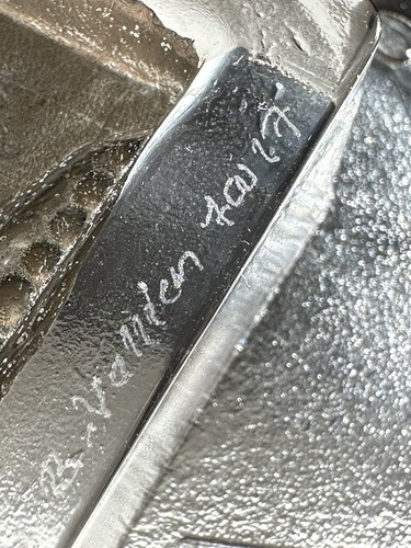 Kosta Boda Bertil Vallien Domino Series Silver Love Swedish Art Glass Bowl 1990s - Picture 8 of 21