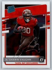 2020  Donruss Optic #186 Ke'Shawn Vaughn Rated Rookie (B) Buccaneers