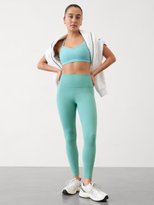 Athleta S SMALL Elation Ultra High Rise Tight Leggings, Juniper Green FULL LNGTH