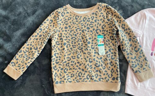 Garanimals Fleece Tops Animal Print Lt Pink Rainbow-Lot of 2 Toddler Girl 5T NEW - Picture 2 of 15