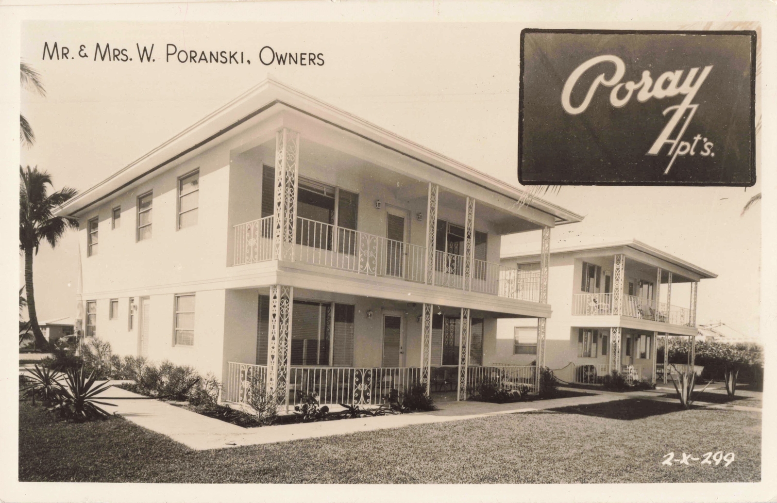 RPPC Palm Beach FL PORAY APARTMENTS Vacation on the