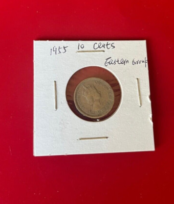 1955 10 Cents British Caribbean Territories Eastern Group Coin - Nice ...