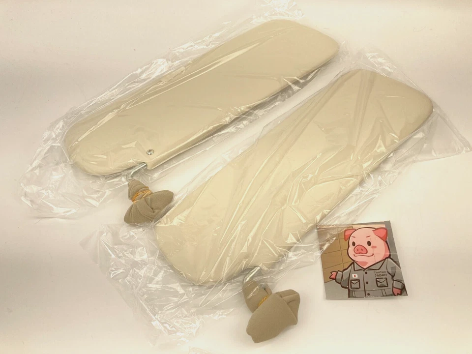 Juego de parasol genuino derecho izquierdo TOYOTA LAND CRUISER BJ40 FJ40 FJ45 FJ55 HJ47 69-86  Foto 2 de 4