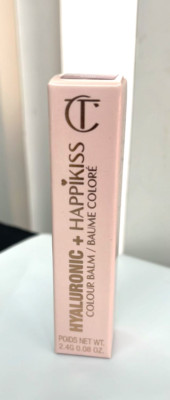 Charlotte Tilbury Hyaluronic + Happikiss Color Balm  2.4G Romance Kiss NIB