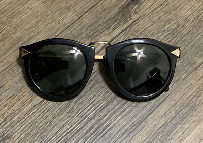 Karen Walker Harvest Sunglasses Black With Gold- Alternative  display picture 1