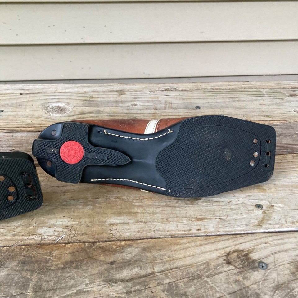 Vintage Erik Leather Cross Country Ski Shoes Boots 3Pin Nordic Norm