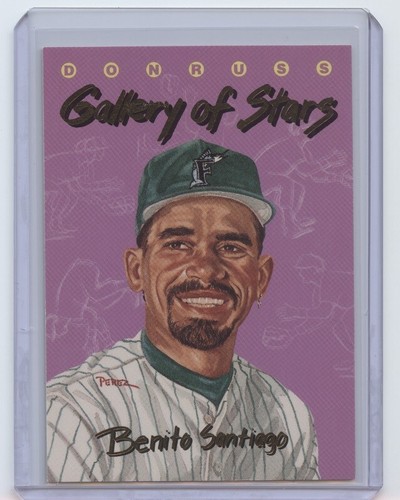 Benito Santiago - 1993 Donruss Gallery of Stars Insert #GS-9