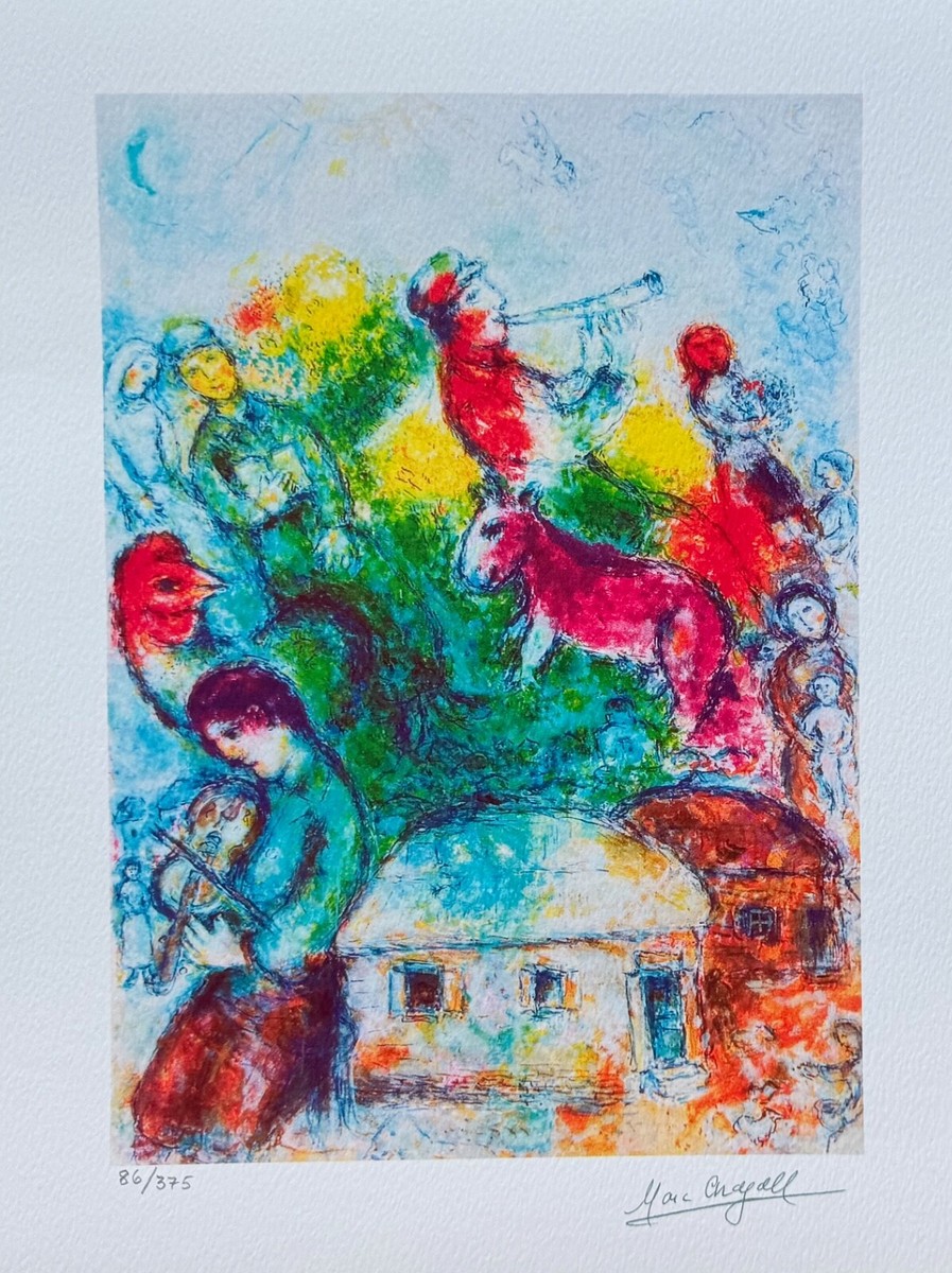 M. Chagall額入 MARC CHAGALL COLOR LITHOGRAPH sold at auction on 9th April
