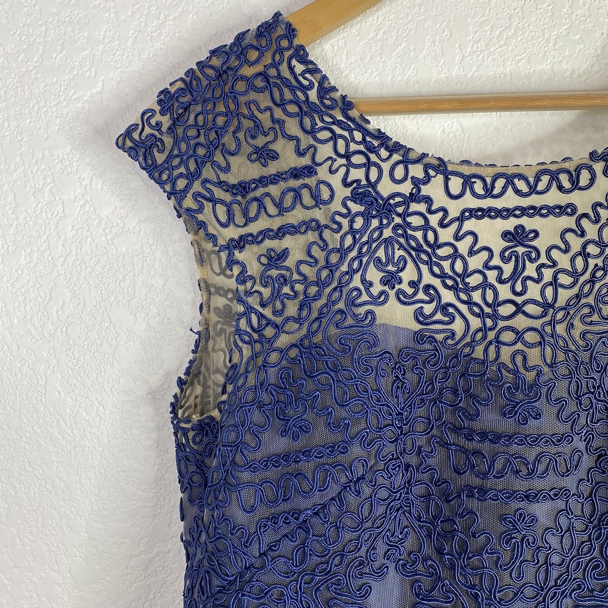 BHLDN Anthropologie Sara Emanuel Womens Size Blue Presley Maxi