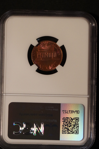 1968 S LINCOLN MEMORIAL CENT NGC MS66 RB #013 - Picture 3 of 5