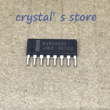 5PCS DUAL OPERATIONAL AMPLIFIER IC JRC SIP-8 NJM4558L JRC4558L 4558L