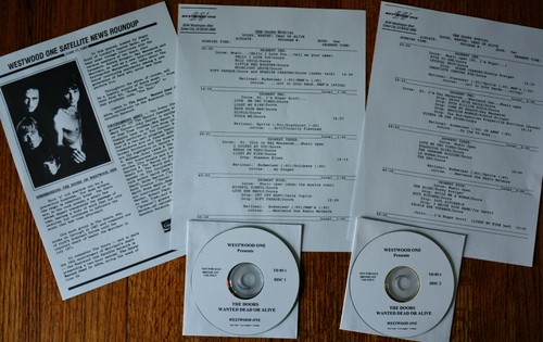 Very Rare THE DOORS WANTED DEAD OR ALIVE Westwood One TD 85-1 2hrs 2CDs w/ Cues!