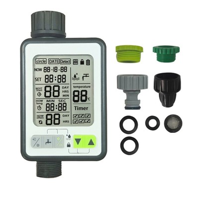 Programmierbarer Outdoor Sprinkler Timer Regenverzögerung und manuelle/automati