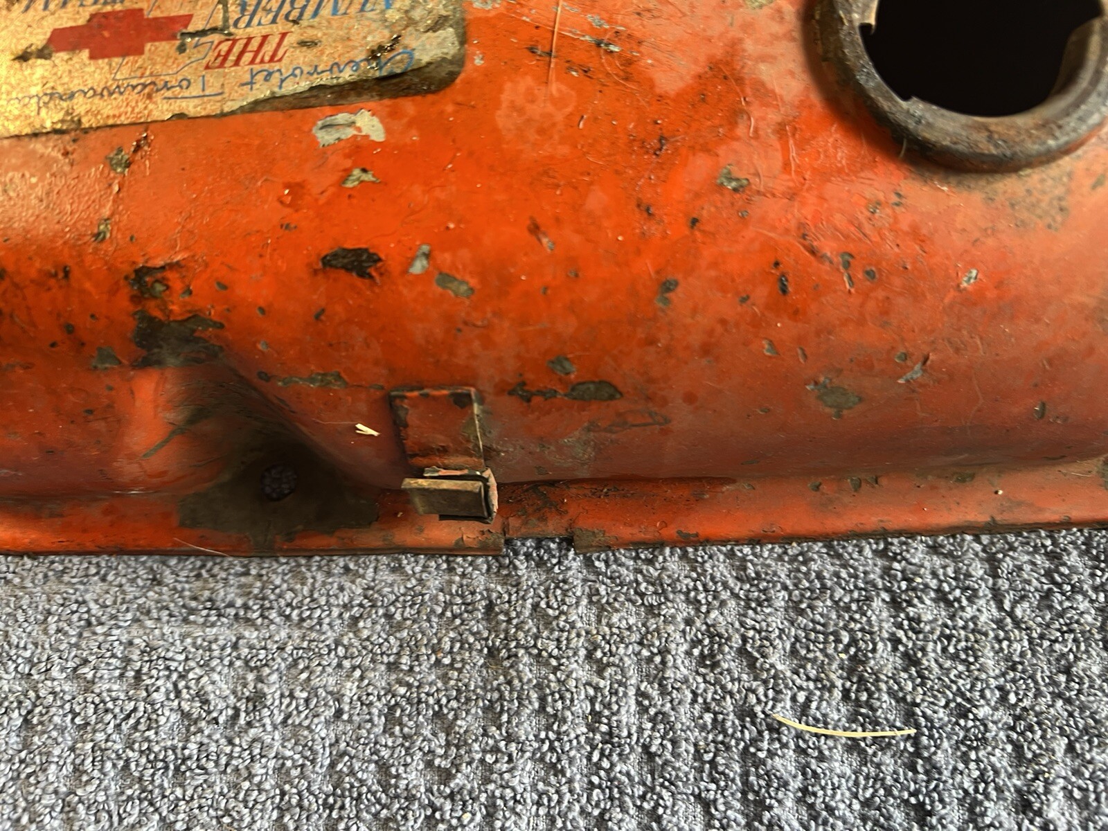 OEM GM Big Block Chevy Right Valve Cover w/ Oil Drippers 1960's70's