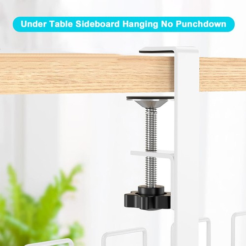 Unter dem Schreibtisch Kabelmanagement-Tablett. Unter dem Schreibtisch Kabelaufb - Afbeelding 11 van 11