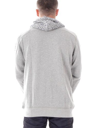 O'Neill Felpa Giacca Casual Felpa con Cappuccio Grigio Colorblock Zip Tasche - Foto 2 di 2