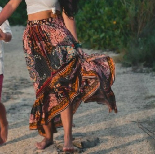 ANTHROPOLOGIE Maxi Skirt Bhanuni Jyoti Floral Hi Low Practical Magic Sz 4 - Picture 3 of 15