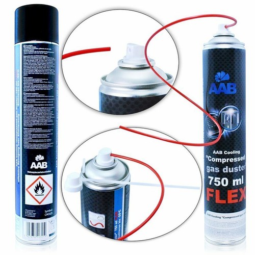 8 x AABCOOLING Compressed Gas Duster FLEX 750-ml POUR LE NETTOYAGE DU CLAVIER - Photo 4/11